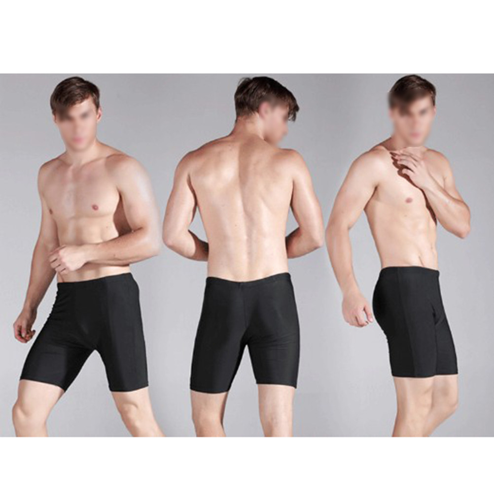 Compression Shorts Athletes - Zwemshorts voor heren, zwart, van nylon,