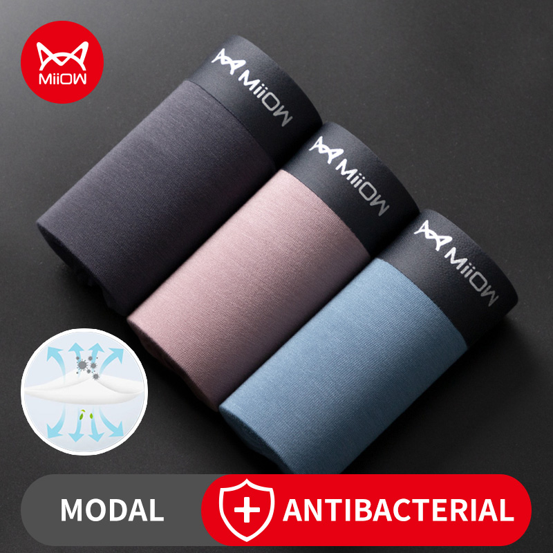 Boxer Shorts Modal - Miiow 3Pcs Modale Sexy Mannen Ondergoed