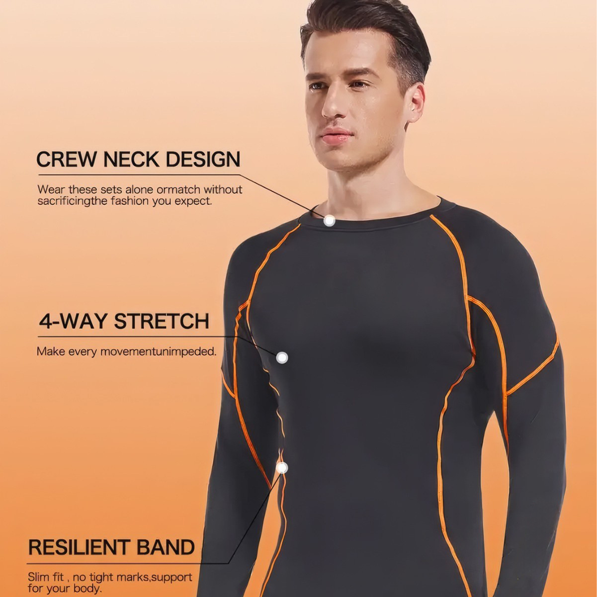 Winter Heren Fleece Sportset 2 - Compression Long Pant recensie en prijs